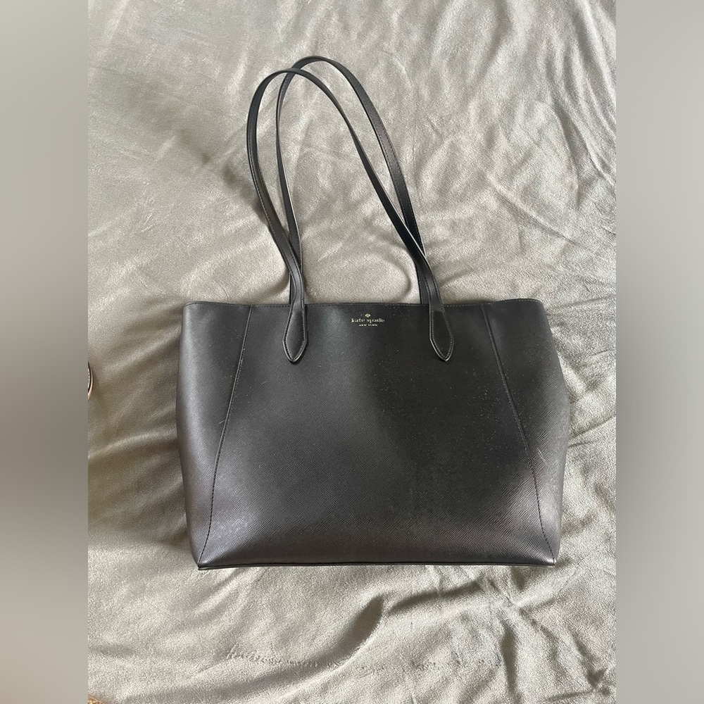 Kate Spade Black Leather Tote Sophisticated Everyday Essential
